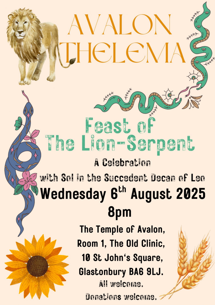 Avalon Thelema — Feast of the Lion-Serpent Avalon Thelema — Feast of the Lion-Serpent