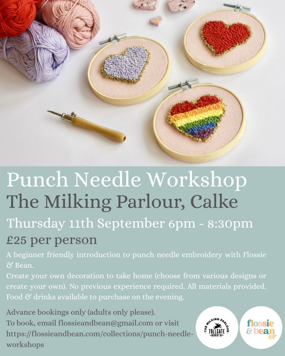Punch Needle Workshop @ The Milking Parlour, Tollgate Brewery Punch Needle Workshop @ The Milking Parlour, Tollgate Brewery