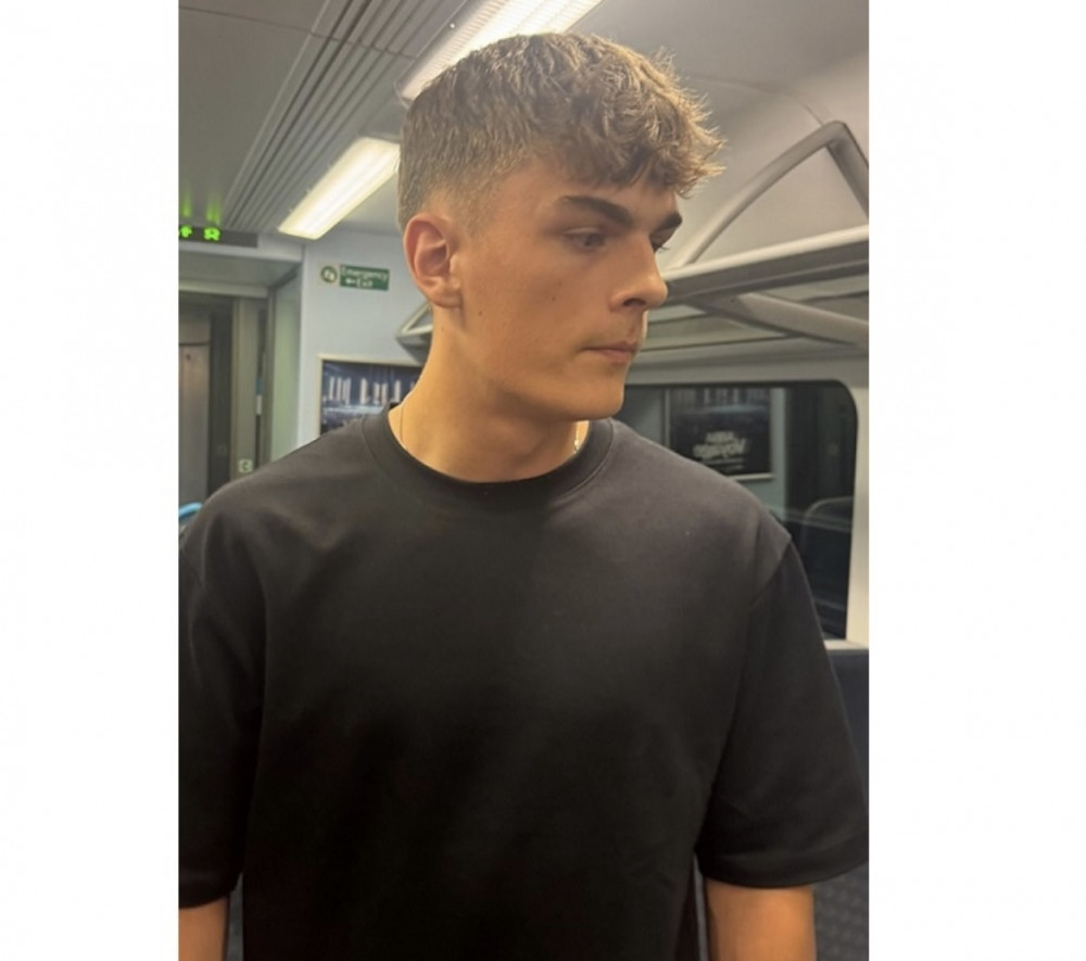 The assault occurred on a South Western Railway train from Surbiton to Basingstoke (Credit: British Transport Police) The assault occurred on a South Western Railway train from Surbiton to Basingstoke (Credit: British Transport Police)
