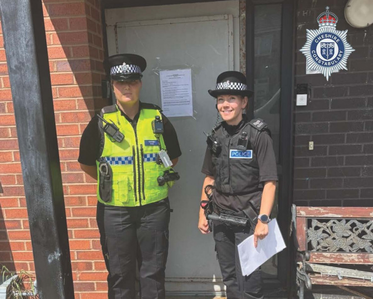 Closure orders were secured by officers for the properties on Norris Road and Burton Road (Image via: Cheshire Constabulary)