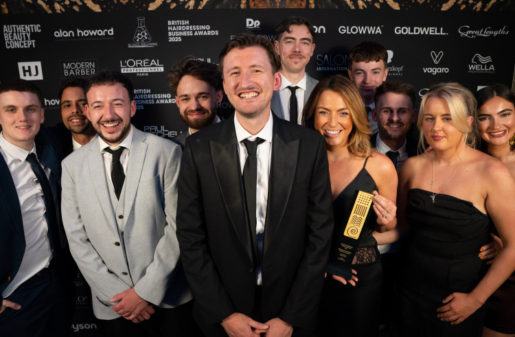 The Crate Cheshire team celebrate their award (Credit: Crate Cheshire)