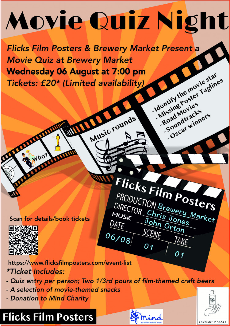 Movie Quiz Night at Brewery Market Movie Quiz Night at Brewery Market