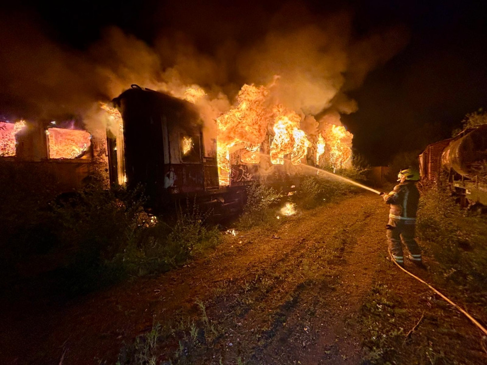 The fire started on Saturday evening at around 11:15pm. (SFARS) The fire started on Saturday evening at around 11:15pm. (SFARS)