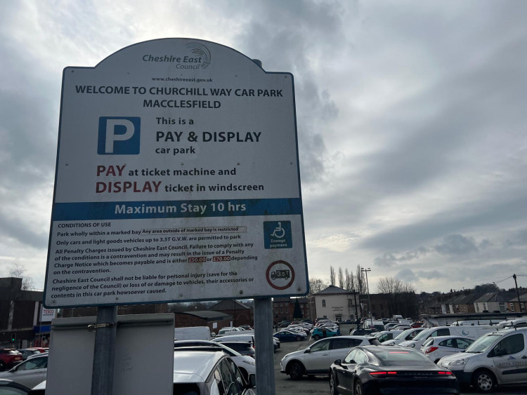 Cheshire East Council has secured over £2.3 million in funding to install electric vehicle (EV) chargepoints at around 175 sites, including Churchill Way in Macclesfield (Credit: Nub News)