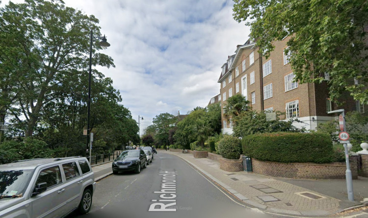 Thames Water and Cadent Gas teams are carrying out urgent repairs on Richmond Hill following a major water main burst (credit: Google Maps).