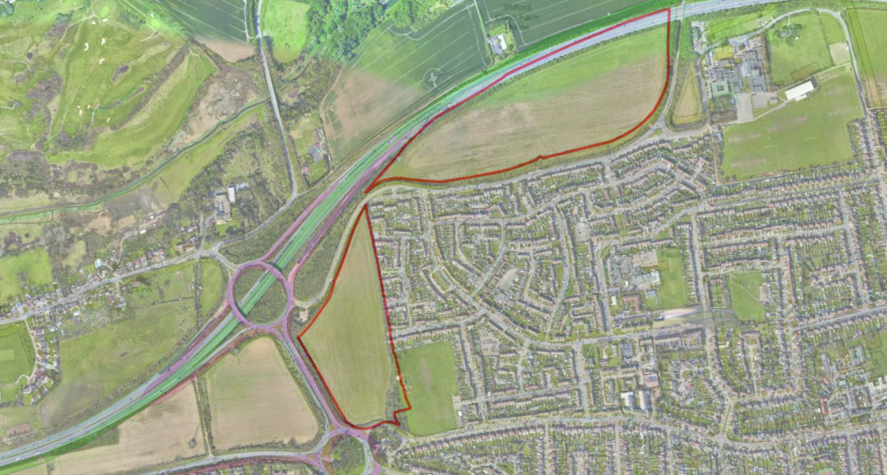 The planned sites for the new homes
