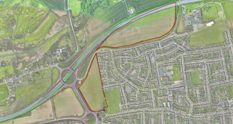 The planned sites for the new homes