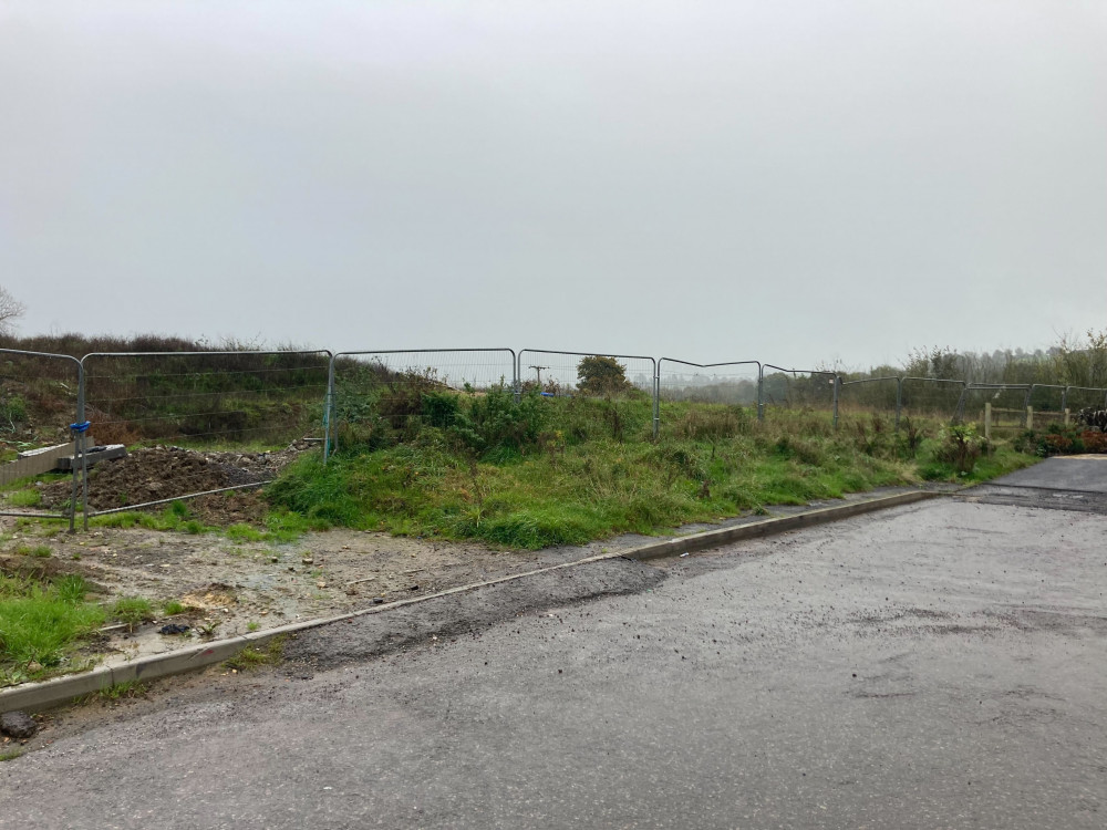 Planned site of 24 homes on Cullen Farm Road in Glastonbury, pictured in November 2024. CREDIT: Daniel Mumby. Planned site of 24 homes on Cullen Farm Road in Glastonbury, pictured in November 2024. CREDIT: Daniel Mumby.