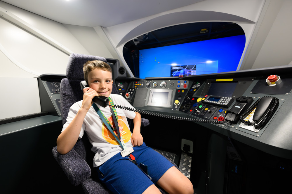 Joshua Emmett, was given a taste of his dream job as a train driver thanks to his tutor Lauren Rhodes. (Avanti) Joshua Emmett, was given a taste of his dream job as a train driver thanks to his tutor Lauren Rhodes. (Avanti)