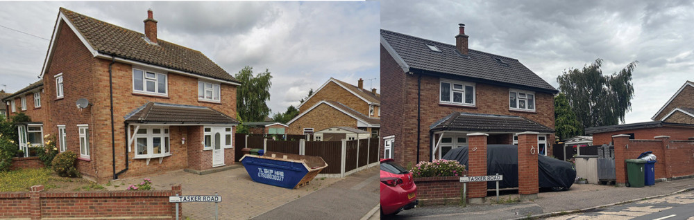 Then and now - the outbuilding erection at 1 Tasker Road is not acceptable say planners. But the new wall is OK! Then and now - the outbuilding erection at 1 Tasker Road is not acceptable say planners. But the new wall is OK!
