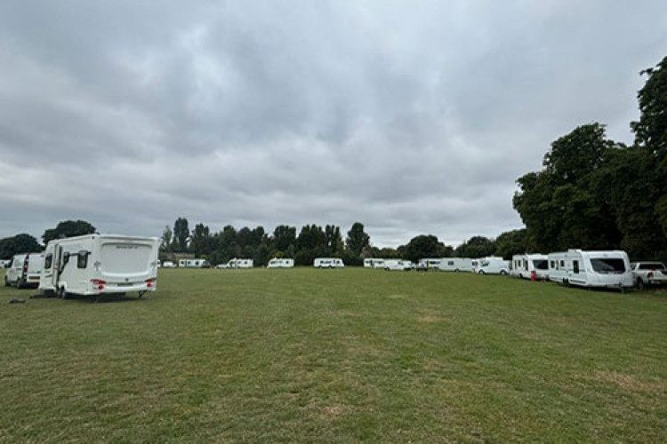 Travellers had illegally set up camp on Ham Common (Credit: Richmond Council)