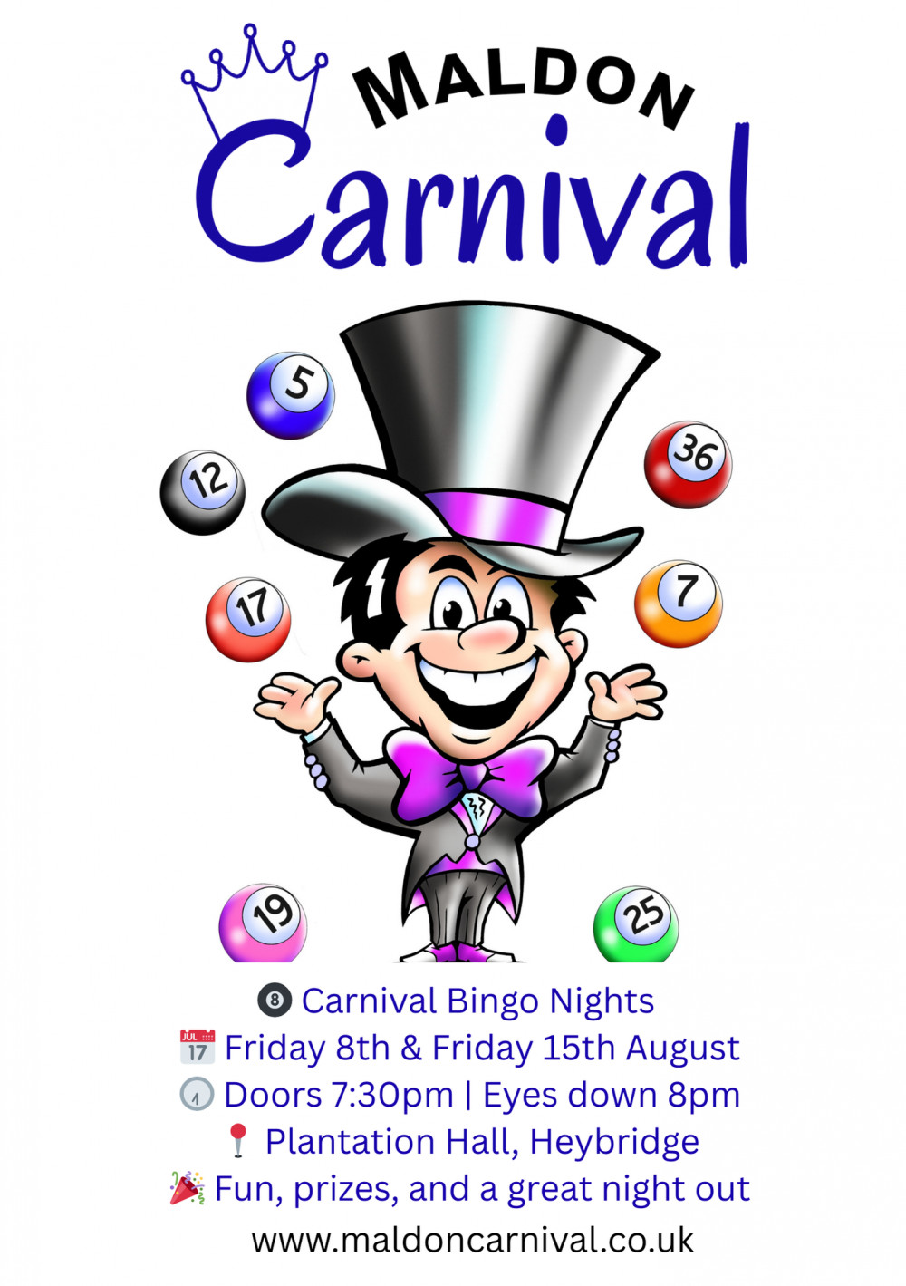 Maldon Carnival Bingo Nights Maldon Carnival Bingo Nights