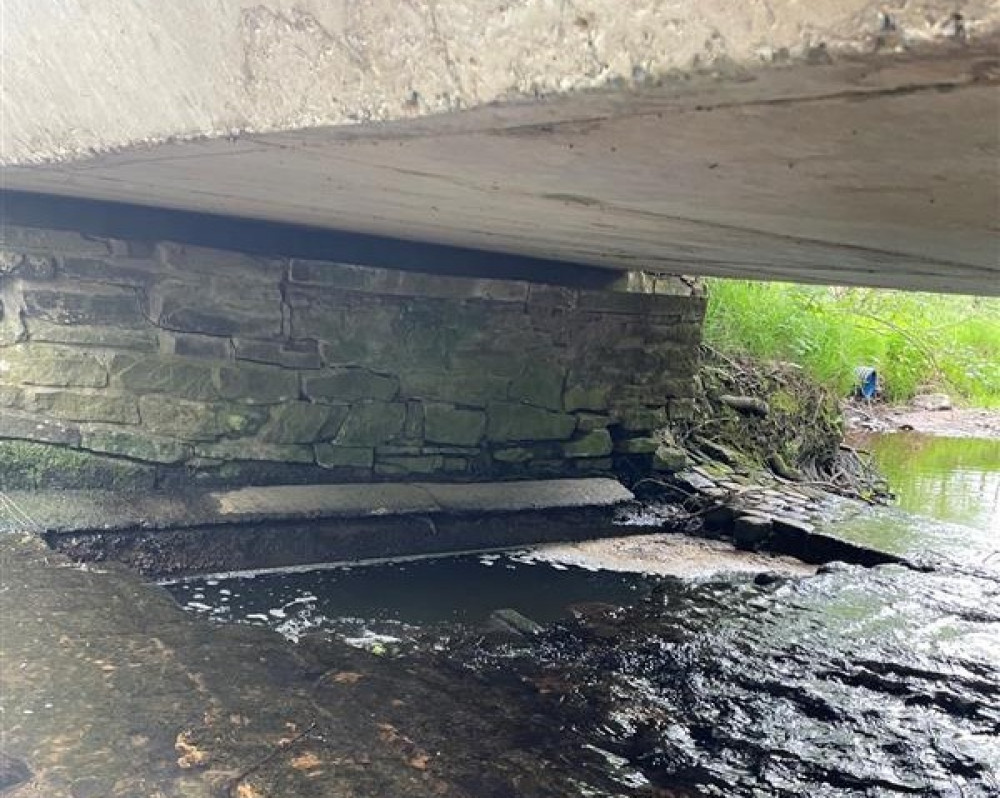 Repairs are being made to the bridge on Priest Lane in Kettleshulme (Credit: CEC) Repairs are being made to the bridge on Priest Lane in Kettleshulme (Credit: CEC)