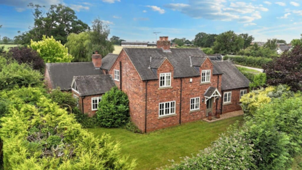 The extended four-bedroom detached cottage on Woore Road, Buerton (James Du Pavey).