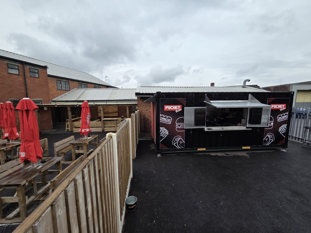 Longton Snooker and Pool Club has converted a shipping container into a new kitchen based in its beer garden. (Supplied) Longton Snooker and Pool Club has converted a shipping container into a new kitchen based in its beer garden. (Supplied)