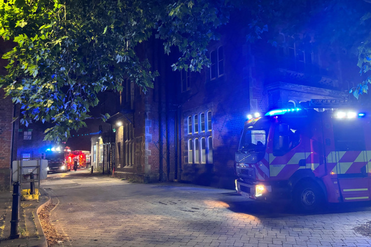The fire service responded to a fire at the North Stafford Hotel. (Nub News)