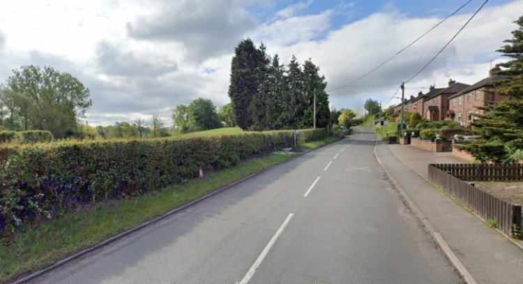 The application site is off Bridge Street in Wybunbury (Google).