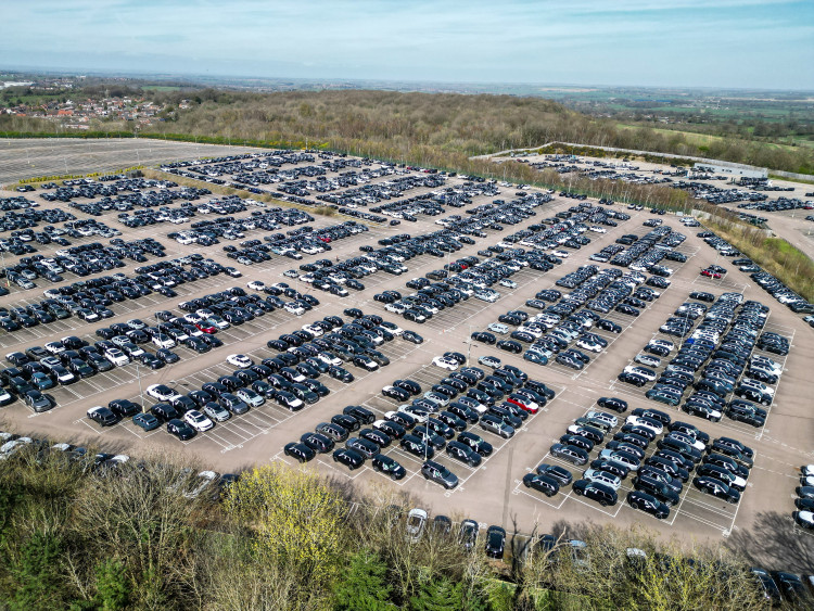 Jaguar Land Rover National Distribution Centre in Warwickshire (image via SWNS)