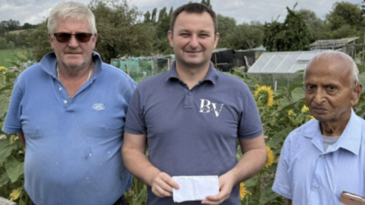Leamington-based charity Belveder CIC, is celebrating the "continued generosity" of a local gardener and long-standing friend of the charity - Mr. Ram Prinjha (image supplied)