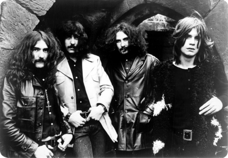 Ozzy Osbourne (far right) of Black Sabbath fame died this week. 