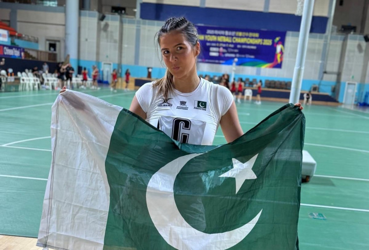 Minnie Farooq starred for Pakistan at the Asian Youth Girls Netball Championship (Credit: King's School)