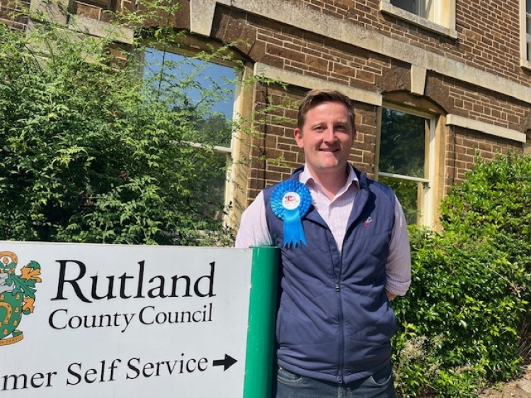 Andrew Dinsmore has been elected as the new Rutland County Councillor (Photo: LDRS)