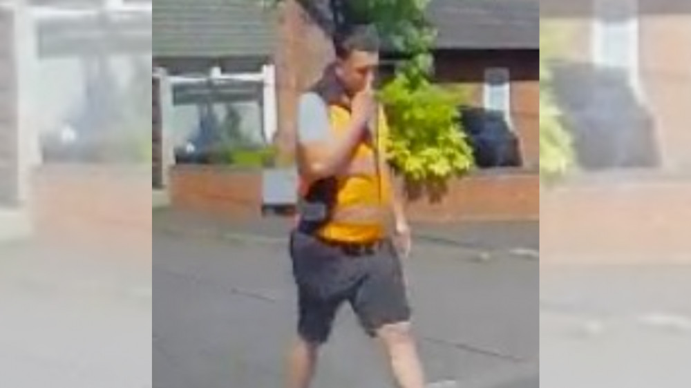 Greater Manchester Police are looking to speak to a man who they believe can assist in a fraud investigation in Cheadle (Image via GMP) Greater Manchester Police are looking to speak to a man who they believe can assist in a fraud investigation in Cheadle (Image via GMP)
