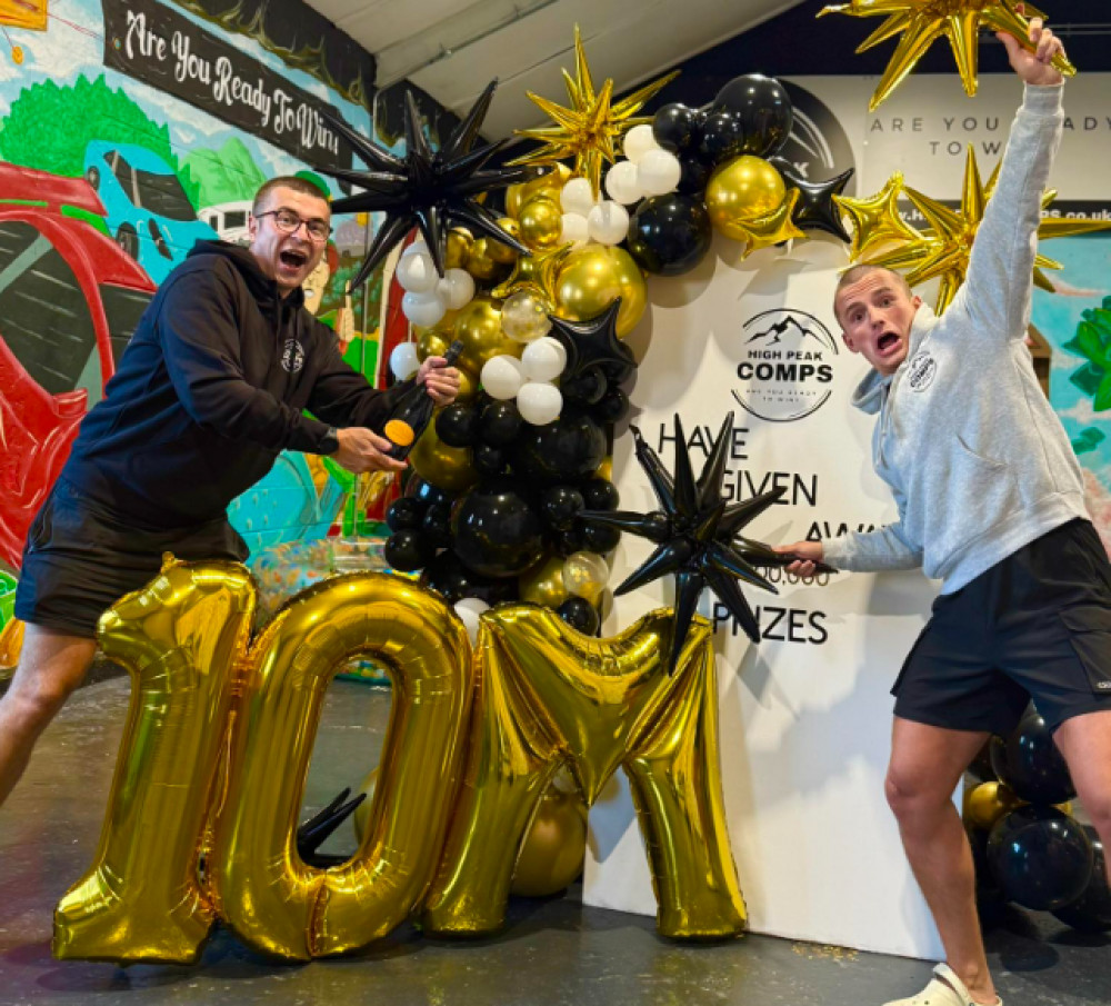 High Peak Comps - a local competitions firm - is offering the chance to win some amazing prizes. They recently celebrated giving away a total of £10m in prizes (Image - High Peak Comps)