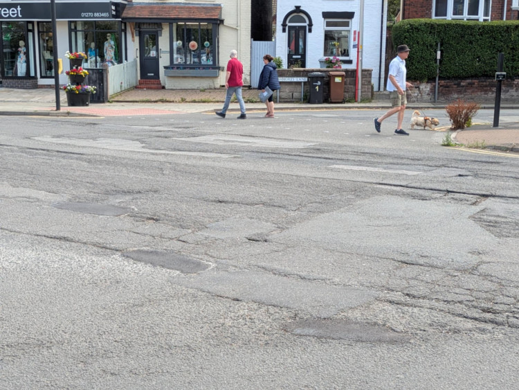 One of the worst stretches of road in Alsager, Lawton Road near  is finally going to be repaired! (Photo: Nub News)