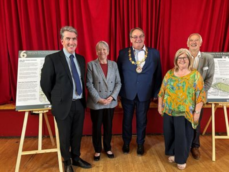 Cllr Geraint Baty, Mayor of Cowbridge, was among those presenting the new plans