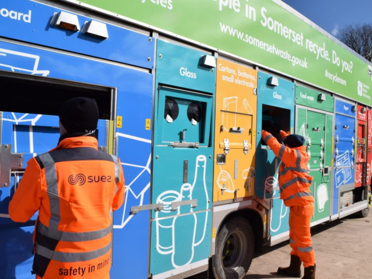 Somerset leads South West in recycling accuracy with just 0.02% rejection, while Exeter faces 38.82%. 