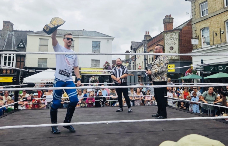 Wrestling in Hitchin, a slam-dunk success 