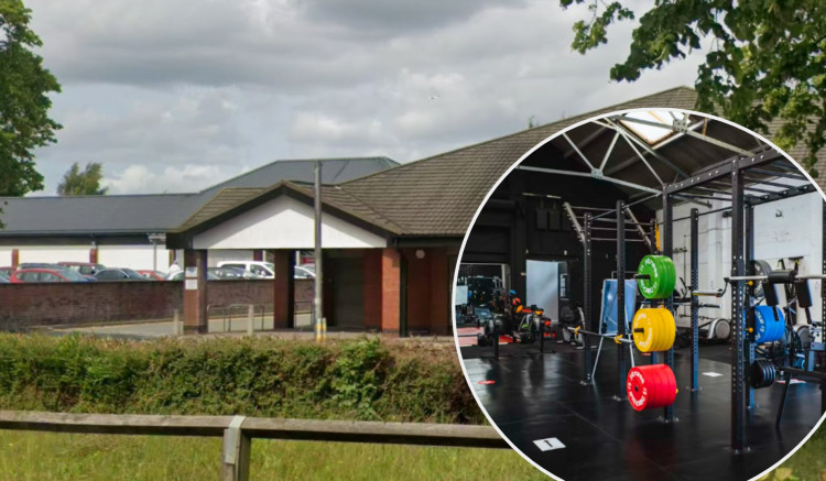 The former M&S store in Hazel Grove will be transformed into a 24/7 PureGym, featuring more than 200 pieces of equipment (Images: main - Google Maps / inset - Samuel Girven, Unsplash)
