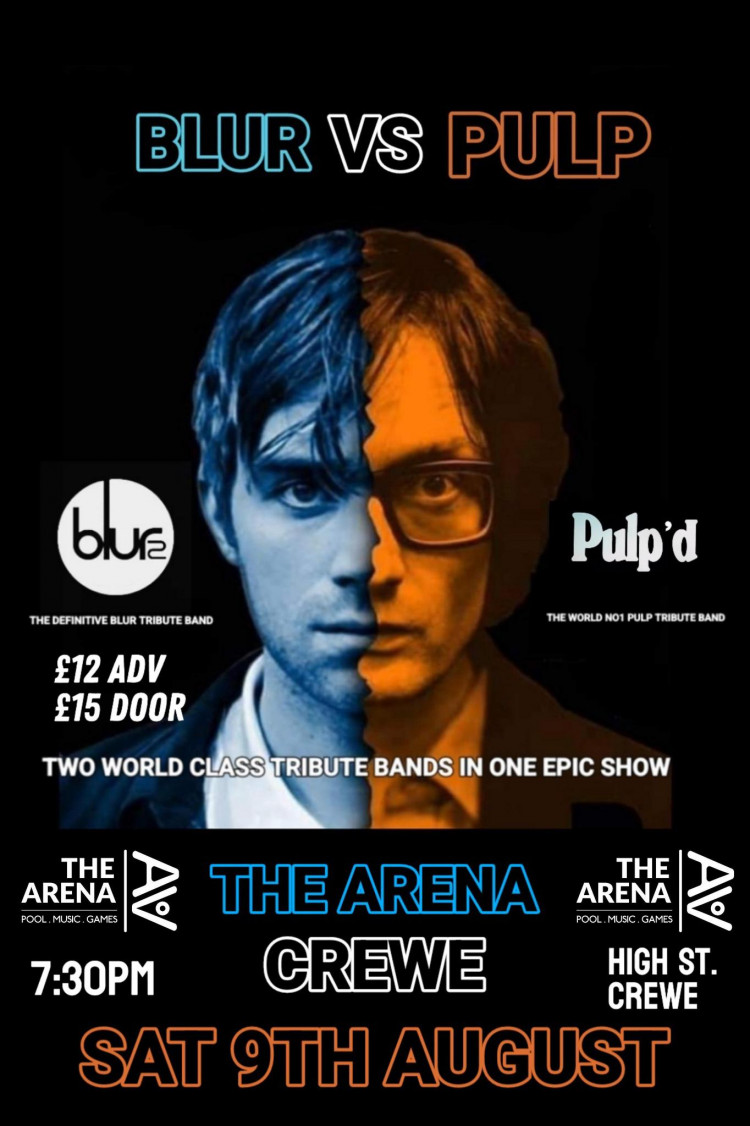Pulp & Blur Double Header - Followed by Indie Disco.