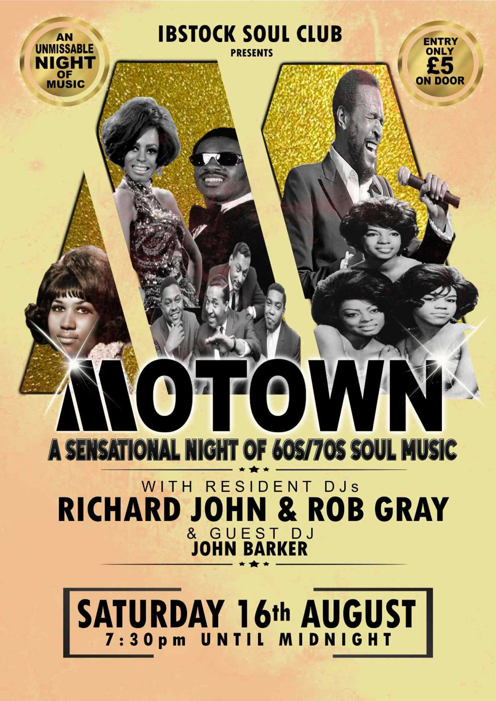 Ibstock Soul Club Motown & 60s/70s Soul Night Ibstock Soul Club Motown & 60s/70s Soul Night