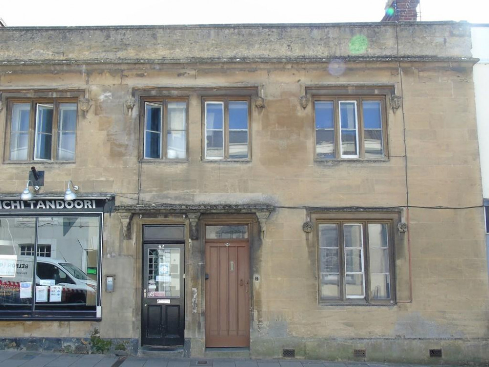 60 High Street in Glastonbury. 60 High Street in Glastonbury.