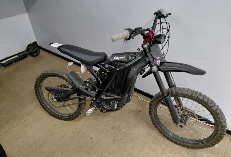 A Sur-Ron E-bike was confiscated during the raids (Credit: Cheshire Police)