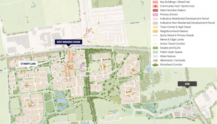 How developers want to extend West Horndon by creating up to 2,100 new homes.