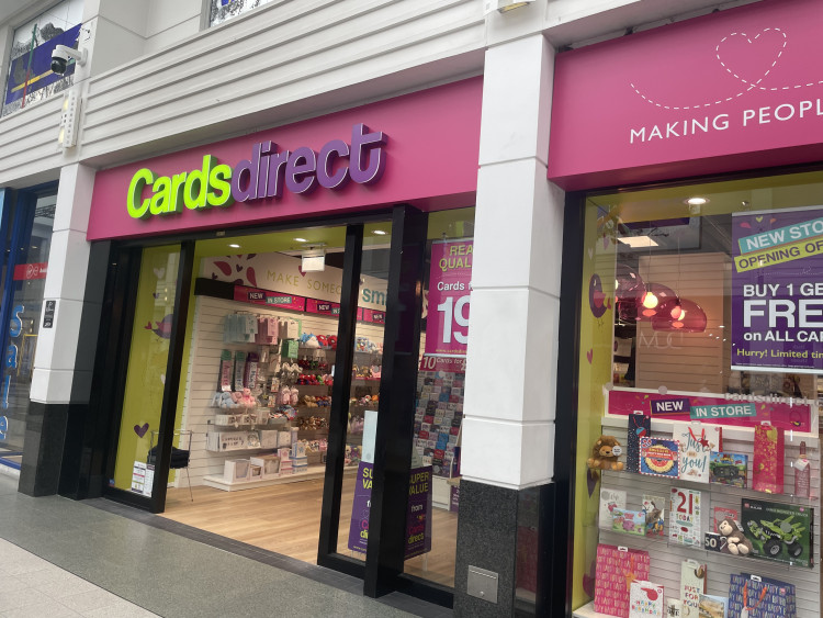 A new Cards Direct shop has opened in Stockport's Merseyway shopping centre, in the former JD unit (Image - Nub News)