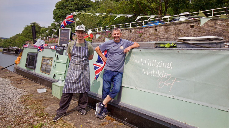 Chris and Paul Edwards have sold their floating pizzeria (Credit: The Waltzing Matilda Boat)
