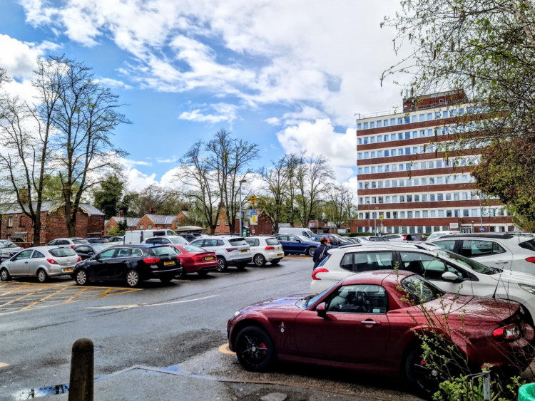 Cheshire East says it is still 'exploring options' for development of its Crewe town centre surface car parks, including Delamere Street (Ryan Parker).