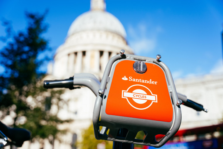 Snap a Santander cycle in action and win prizes, from museum tickets to a year’s free rides (credit: TfL).
