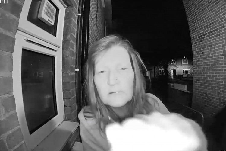 Drina Gray harassed her neighbours via their doorbell (image via SWNS)