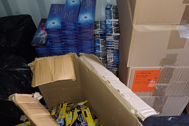 Nearly £700,000 of illegal tobacco and vapes were seized in Etruria. (Stoke-on-Trent City Council)