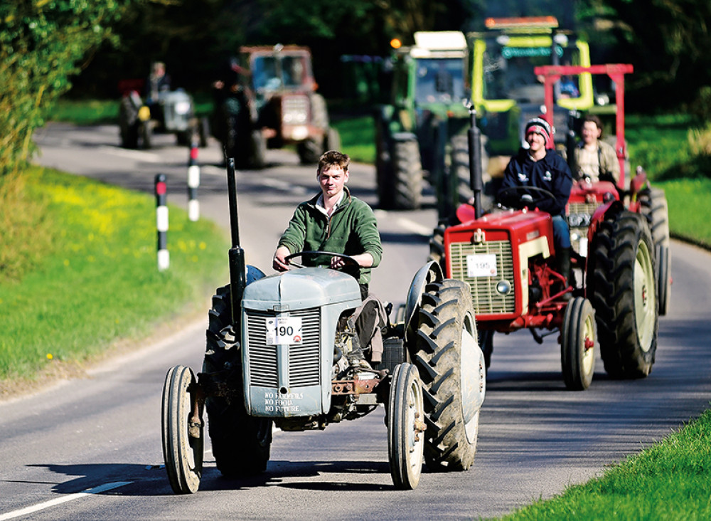 A convoy of tractors, vintage motors, and steam engines will tour the area before returning to Butler Carnival Park. (File photo) 