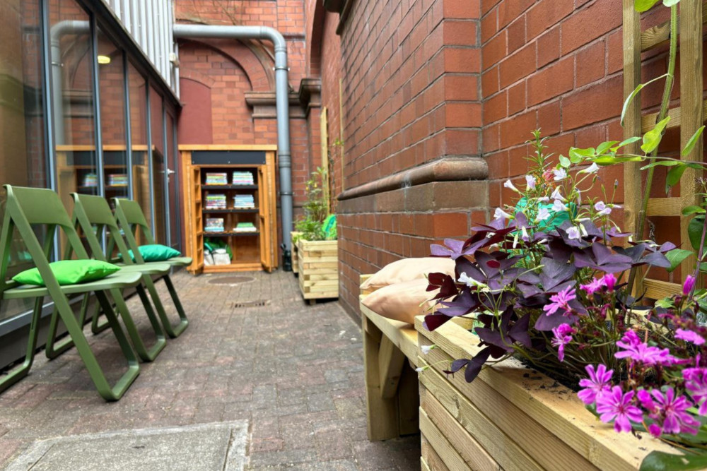 You can now take your books into a newly revamped outdoor space at Stoke Library. (Supplied) You can now take your books into a newly revamped outdoor space at Stoke Library. (Supplied)