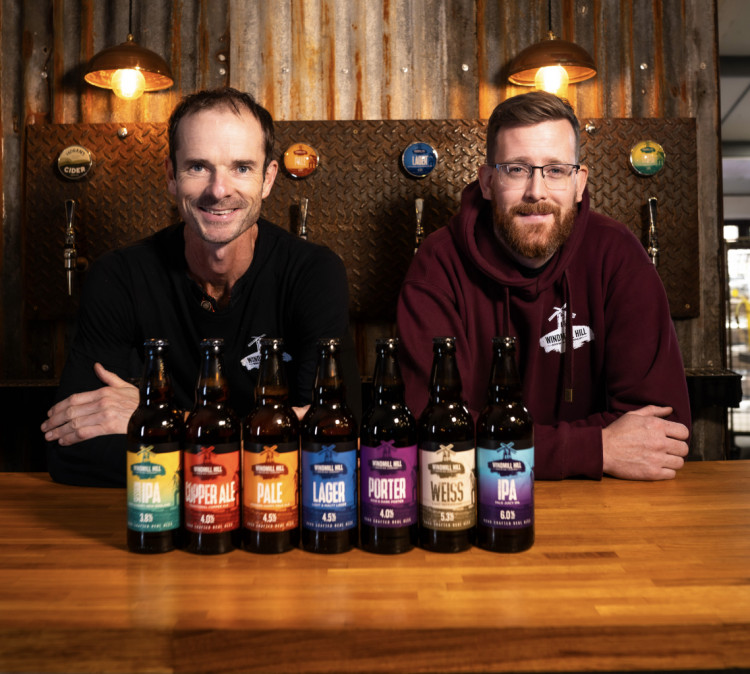 Gav and Ben from Windmill Hill Brewery and Taproom in Leamington (image supplied)