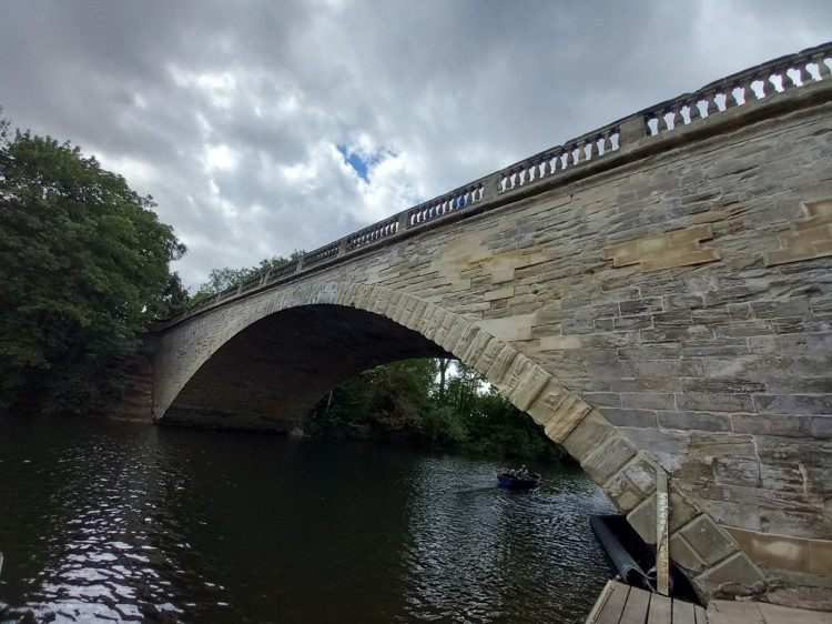 Works are almost finished on Castle Bridge (image via Warwickshire County Council)