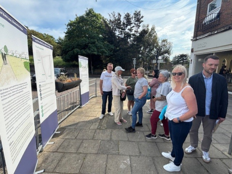 Residents attended a 'pop up' consultation