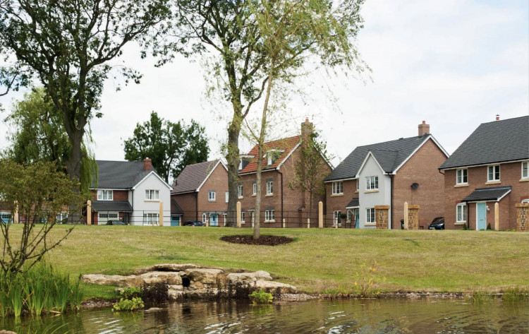 The new homes will form part of the development at Westwood Heath (image via planning application)